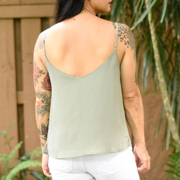 Sage Ruffled Camisole - Picture 3 of 4